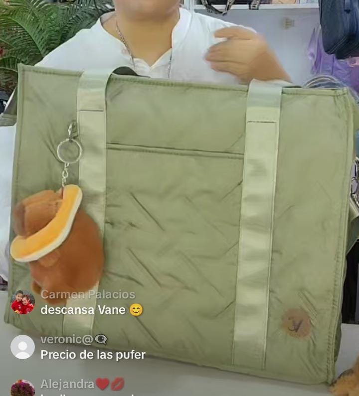 VanePuffer portalaptop verde militar